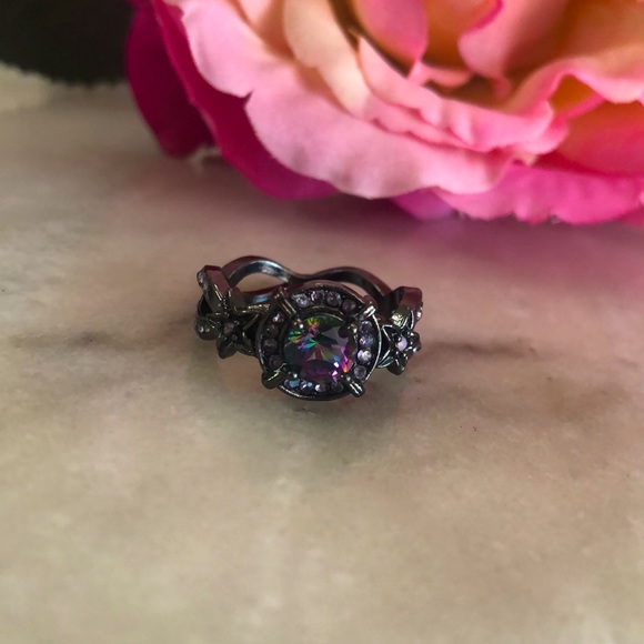 Black Mystic Topaz Ring - Picture 5 of 5